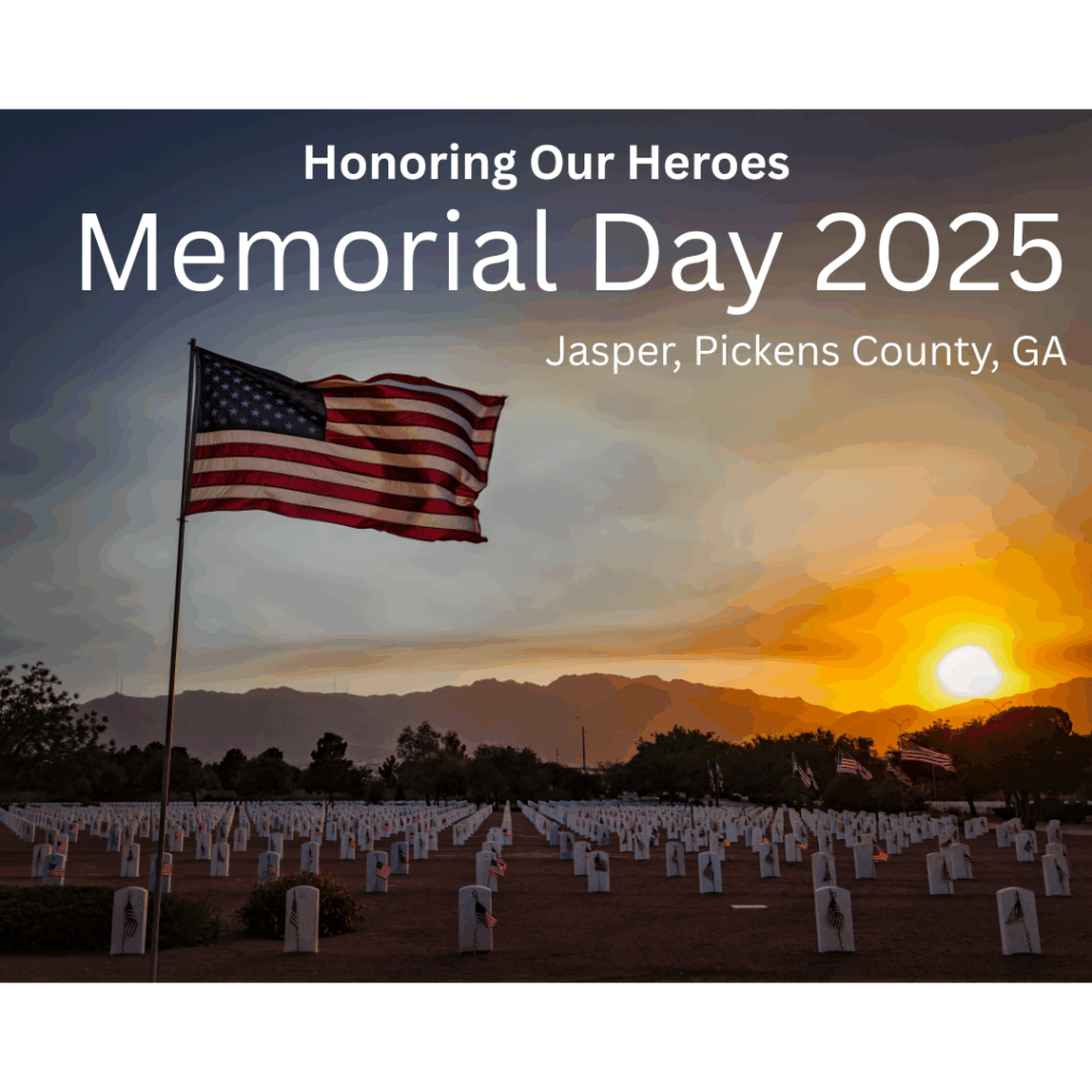 Jasper Pickens County GA Memorial Day 2025